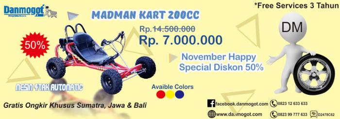 Beruntung Punya Gokart Madman 20cc